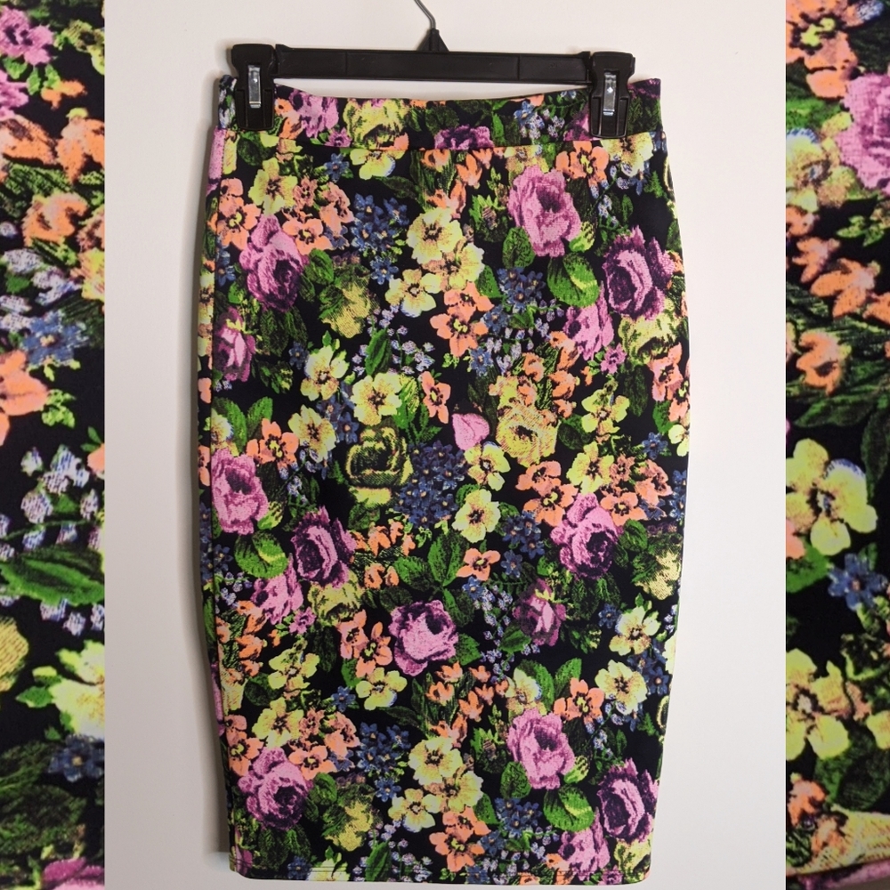 Floral Pencil Skirt